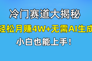 快手无脑搬运冷门赛道视频“仅6个作品 涨粉6万”轻松月赚4W+
