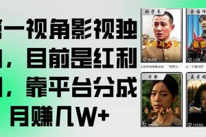 ，靠平台分成月赚几W+