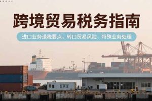 跨境贸易税务指南，进口业务退税要点，转口贸易风险，特殊业务处理