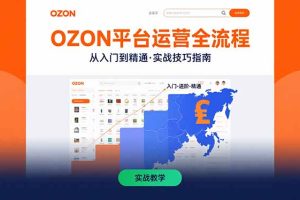 OZON平台运营全流程：快速掌握OZON从入门到精通的实战技巧
