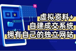 虚拟资料+青云自建资料系统，让你拥有自己的独立网站，日躺200+
