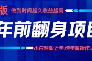 项目讲解年入百万：小白轻松上手，纯手机操作.日入2k+