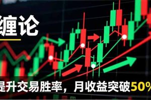 缠论实战系统课程(更新11月)，理论解析+行情分解+买卖点捕捉，提升交易胜率，月收益突破50%