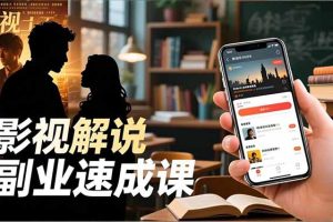 Tk影视解说副业速成课，软件安装、全流程实操、爆款预设，新手两周变现