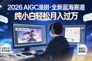 2026年全新蓝海赛道,纯小白轻松月入过万